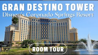 Gran Destino Tower at Disneys Coronado Springs Resort Room Tour  Water View [upl. by Kennith993]