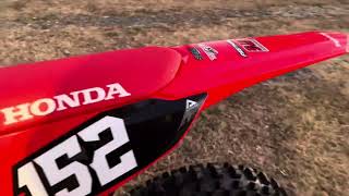 2023 crf250r Rs12 Yoshimura exhaust [upl. by Enuahs]