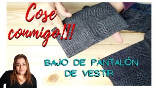 Como hacer el BAJO de PANTALÓN a MANO Costura de SASTRE PERFECTA👌🧵✂️ [upl. by Lathrop]