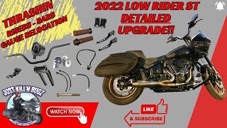 2022 Low Rider ST Upgrade  Thrashin Bars Risers Gauge Relocation [upl. by Aneem261]