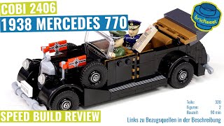 COBI 2406 1938 MERCEDES 770 LIMITED EDITION  Speed Build Review [upl. by Eillor]