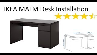 IKEA Malm Desk Installation [upl. by Budwig]