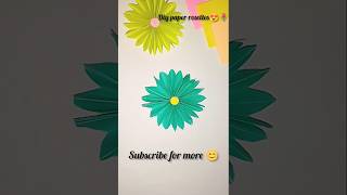 Diy paper rosettes 😍🌷 youtubeshorts trending papercrafts viralvideo shorts flowerart [upl. by Breanne883]