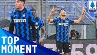 Hakimi scores unstoppable topcorner strike  Roma 22 Inter  Top Moment  Serie A TIM [upl. by Schilling]