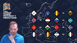 My UEFA Nations League Matchday 2 Predictions 090924 [upl. by Fasto]