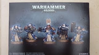 Space Marine Sternguard Veteran Squad unboxing and review WH40K [upl. by Pampuch]