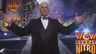 Ric Flair returns to WCW and gives the quotFire Me Im Already Firedquot promo  Monday Nitro 1998 [upl. by Vergos]