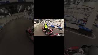 Aggressive move that ended with a crash karting gokart crash [upl. by Hewe817]