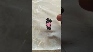 Heart ring with beats 💍💗🖤shorts 226 pixic subscribe diy handmade art beads [upl. by Adolf]