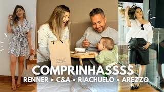 COMPRINHAS RENNER CampA RIACHUELO AREZZO  PARTE 1 [upl. by Oilejor991]