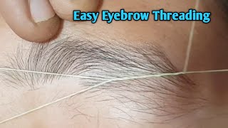 Easy eyebrow threading [upl. by Ayot]