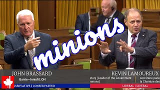 Liberal backbencher rebuked for calling Conservatives MINIONS [upl. by Gualterio104]