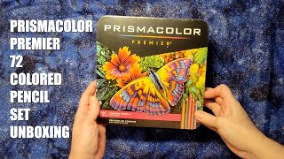 PrismaColor Premier 72 Colored Pencil Set Unboxing [upl. by Adelind476]