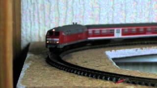 Testfahrt Märklin SpurZ BR218 [upl. by Rafaj]