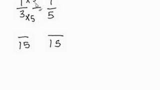 Subtracting Fractions with Uncommon Demoninators [upl. by Henarat202]