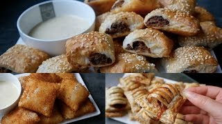 3 traditional DUTCH SNACKS using PUFF PASTRY [upl. by Eseret742]