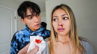 My Girlfriend gets a BLOODY NOSE What Happens is Shocking [upl. by Higginson]