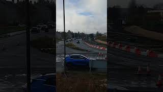 Getting on Westfield Roundabout Falkirk District Scotland UK [upl. by Schuler]