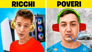 GAMER RICCHI VS POVERI 🎮 Le Differenze su Cap e Kazu [upl. by Sible]