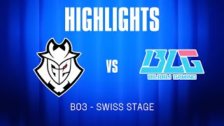 G2 VS BLG BO3  GAME 2  HIGHLIGHT  SWISS STAGE WORLDS 2024 [upl. by Oinolopa]