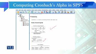 Computing Cronbachs Alpha in SPSS  Quantitative Research Methodology  SOC509Topic203 [upl. by Jessen]