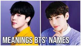 The Meaning Behind BTS Members Names That Will Blow Your Mind [upl. by Atihcnoc115]