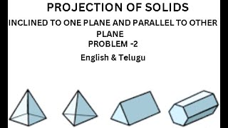 Projection of Solids Inclined to one Plane and parallel to other plane [upl. by Naginarb]