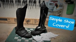 How to Make Foam Shoe Covers  Leg armor using premade templates for Cosplay [upl. by Semadar]