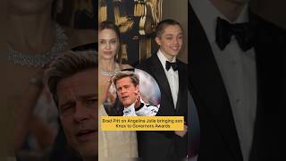 Brad Pitt on Angelina Jolie bringing son Knox to Governors Awards shorts angelinajolie braddpitt [upl. by Atnod]