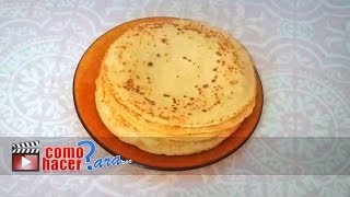 Receta fácil para preparar Masa para Panqueques Casera [upl. by Monteria]