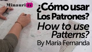 😀💬 Cómo usar patrones de costura   cómo coser con patrones  how to sew using patterns [upl. by Aylat]