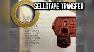 How to sellotape transfer an image [upl. by Leal556]