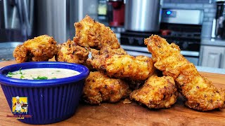 Crispy Chicken Tenders with Garlic Chili Sauce Recipe [upl. by Leiso]