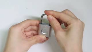 elinksmart padlock fingerprint addition tutorial [upl. by Sonitnatsnoc215]