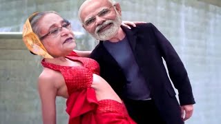 Khairun Lo Tor Lamba Mathar Kesh  Modi Hasina Dance  Bangla Funny Song [upl. by Meek]