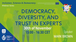 Democracy Diversity and Trust in Experts [upl. by Hael]