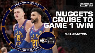 🚨 FULL REACTION 🚨 Nuggets win NBA Finals Game 1 behind Jokic tripledouble  SC with SVP [upl. by Idoc54]