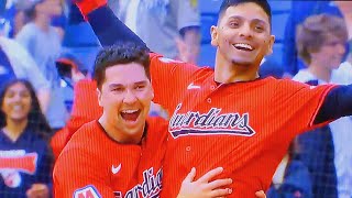 ANDRES GIMENEZ WALKOFF CLEVELAND GUARDIANS WIN  NEW YORK YANKEES VS CLEVELAND GUARDIANS  MLB [upl. by Amory]