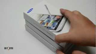 Phablet Samsung Galaxy Note II N7100  Unboxing Brasil [upl. by Anitap617]