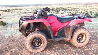 Vid 96  2750 miles18 months REPORT 2016 Honda Rancher 420 4X4 DCT EPS [upl. by Ades]