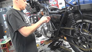 133 1983 fxrt shovelhead dyna ignition timing adj brake repair 197984 FXR FLT harley tatro machine [upl. by Anecusa821]