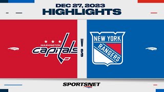 NHL Highlights  Capitals vs Rangers  December 27 2023 [upl. by Rusel934]