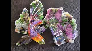 Large Beta Fish resin art [upl. by Bentley958]