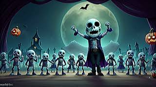 spooky scary skeletons dance  kids fun times  spooky skeletons songs  nursery rhymes amp kids songs [upl. by Aimik]