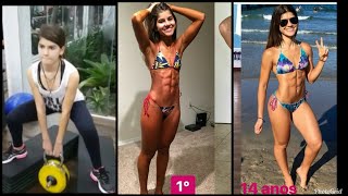 THAISSA fit transformação de 12 aus 15 anos  motivação [upl. by Amor]