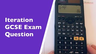 Iterations GCSE Difficult Exam Question Maths Iterative Sequences [upl. by Ahsele]