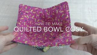 How to make a quilted bowl cosycozy [upl. by Yasmar]