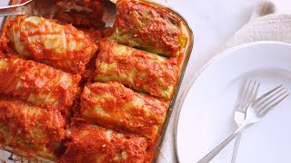 Stuffed Cabbage with Beef and Rice Everyday Food with Sarah Carey [upl. by Notsnorb662]