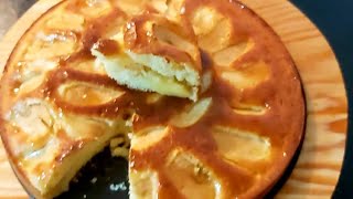 Cake au pomme facile et rapideكيكة بشرائح التفاح سهلة و سريعة التحضير 😋😋🍎🍏 [upl. by Placida]