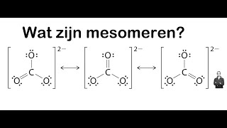 Wat zijn mesomeren of mesomere grensstructuren [upl. by Kenleigh]